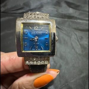 Elegant Silver and Blue Women's Watch